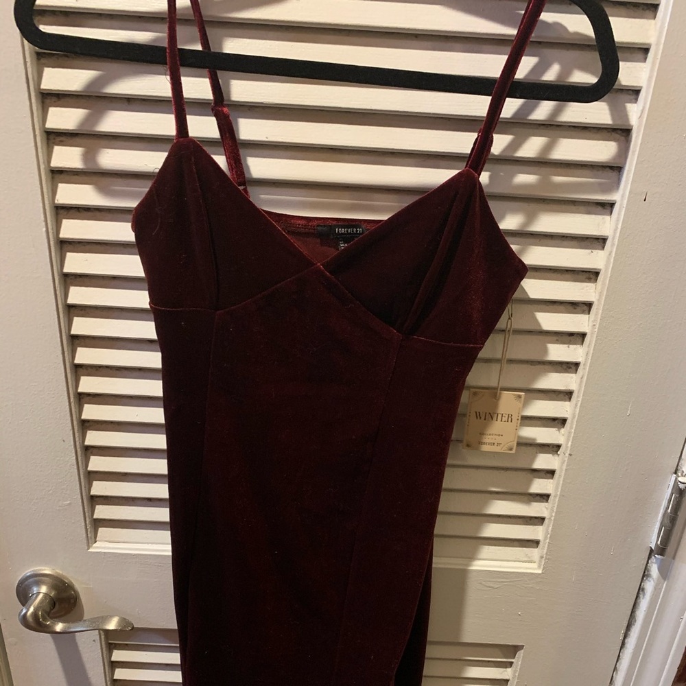 Velvet body con dress